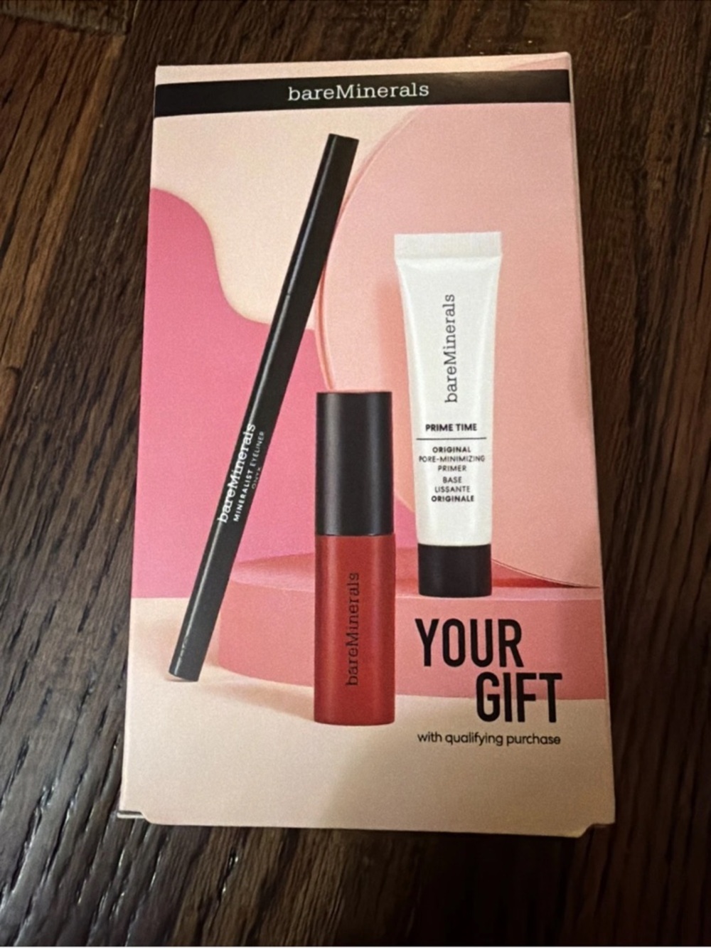 NWT BARE MINERAL Pink Lip & Eye Set - Pink